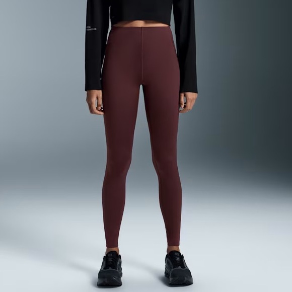 On Running Pants - On Running Run On Clouds Active Tights Leggings - Mulberry Size XL